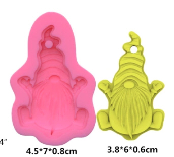 Silikonform Pressform Gnome Set, 3 Stück