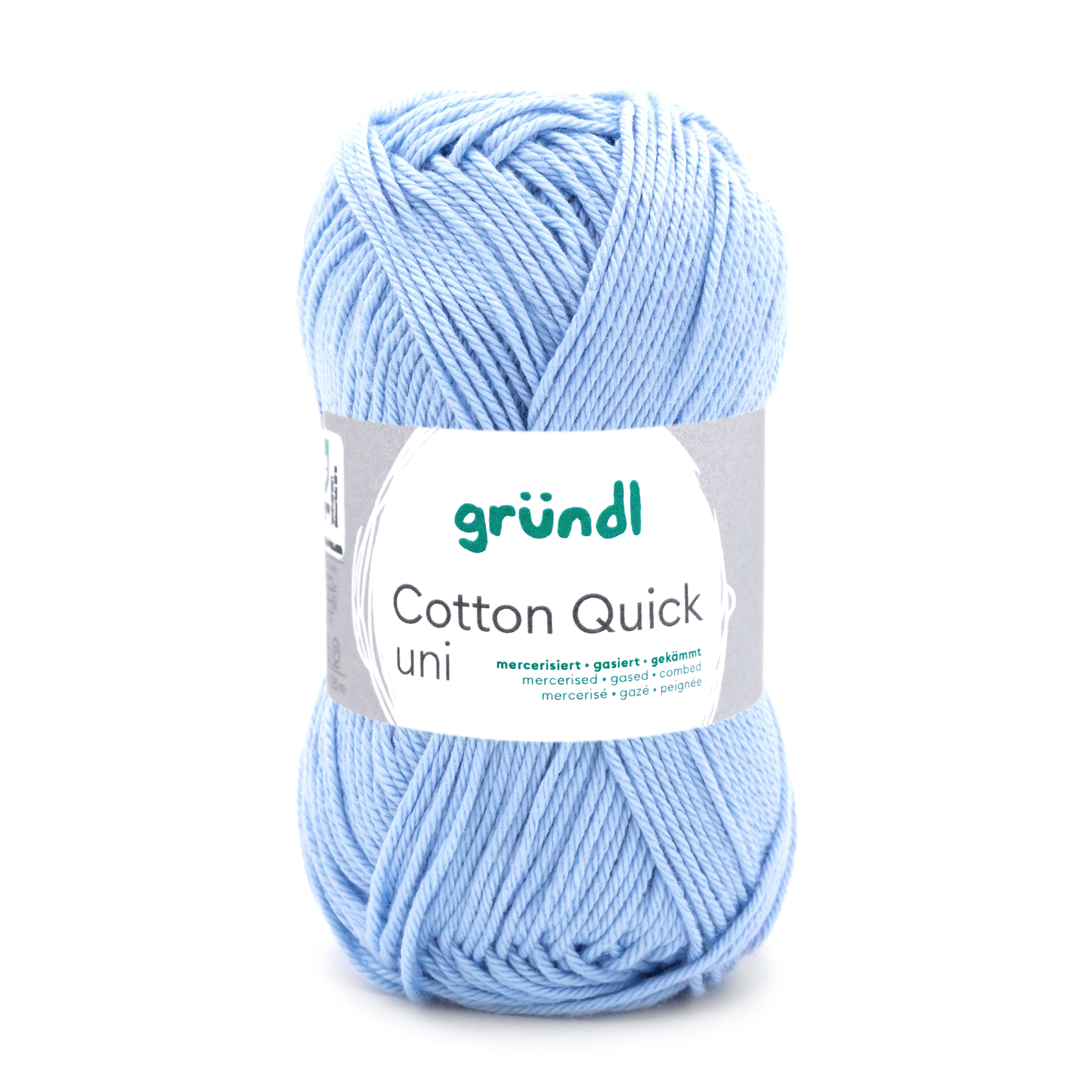 Cotton Quick Uni 100 % Baumwolle mercerisiert gasiert gekämmt 50g/125m Cotton Quick Uni 100 % Baumwolle mercerisiert gasiert gekämmt 50g/125m