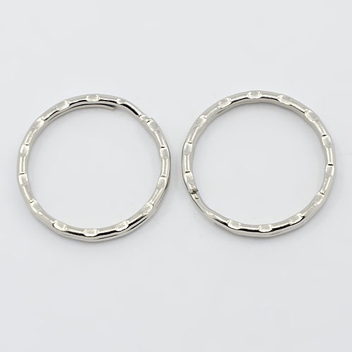 Schlüsselringe 25mm, geriffelt, 10 Stück/Packung, Spaltring