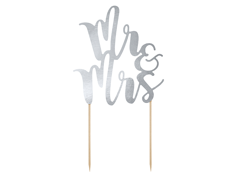 Cake Topper MR&MRS Tortenstecker 25,5cm 