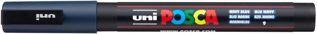UNI POSCA Marker PC-3M MARINEBLAU Rundspitze 0,9-1,3mm UNI POSCA Marker PC-3M MARINEBLAU Rundspitze 0,9-1,3mm