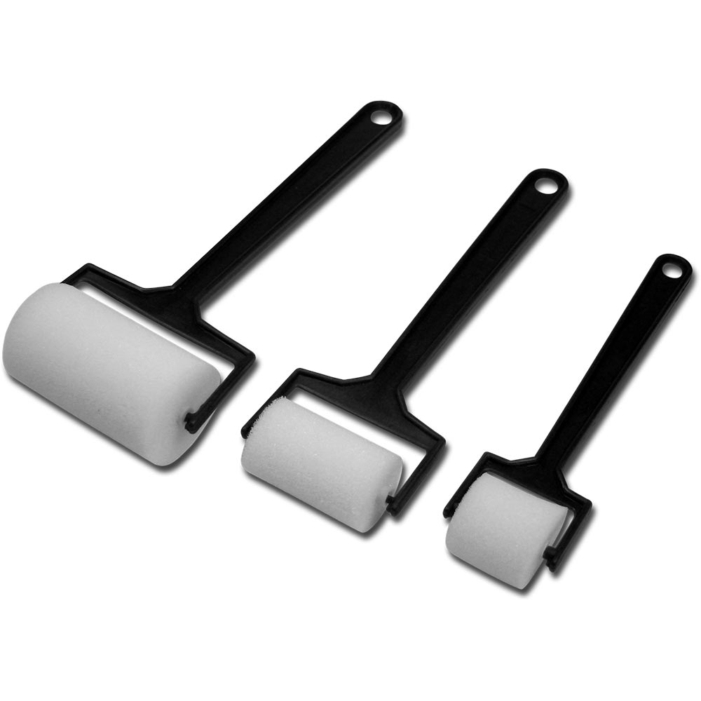 Schwammroller 3er Set 25-40-55 mm