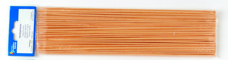 Holzspiesse, 30 cm, 30 Stück, 3mm