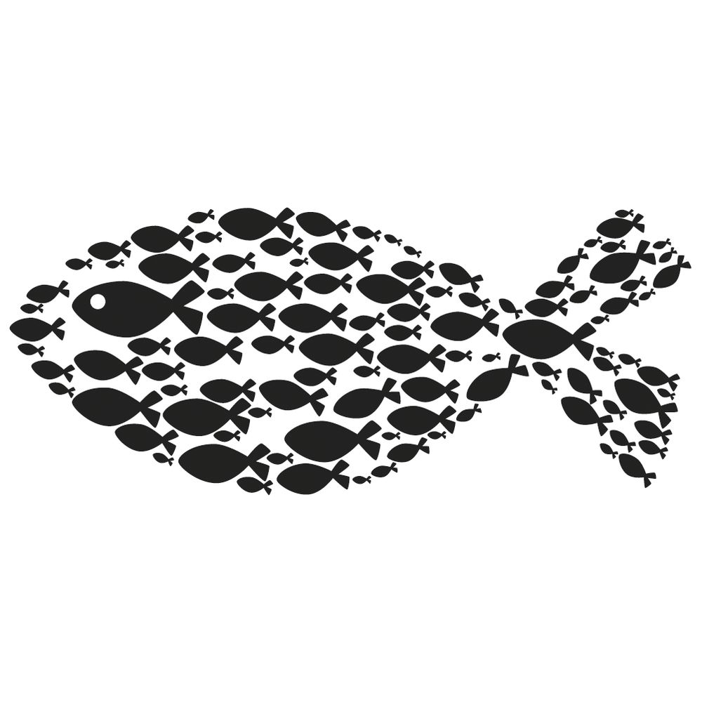 Stempel Fisch Kautschuk 4,9cm