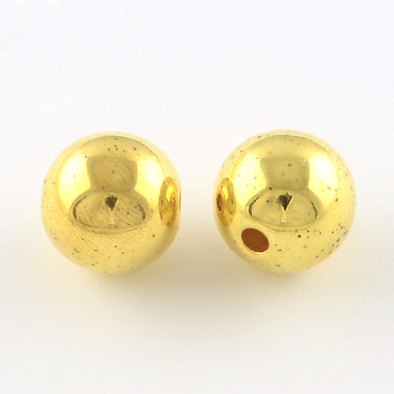 Wachsperle 14 mm, gold, 5 Stück/Dose