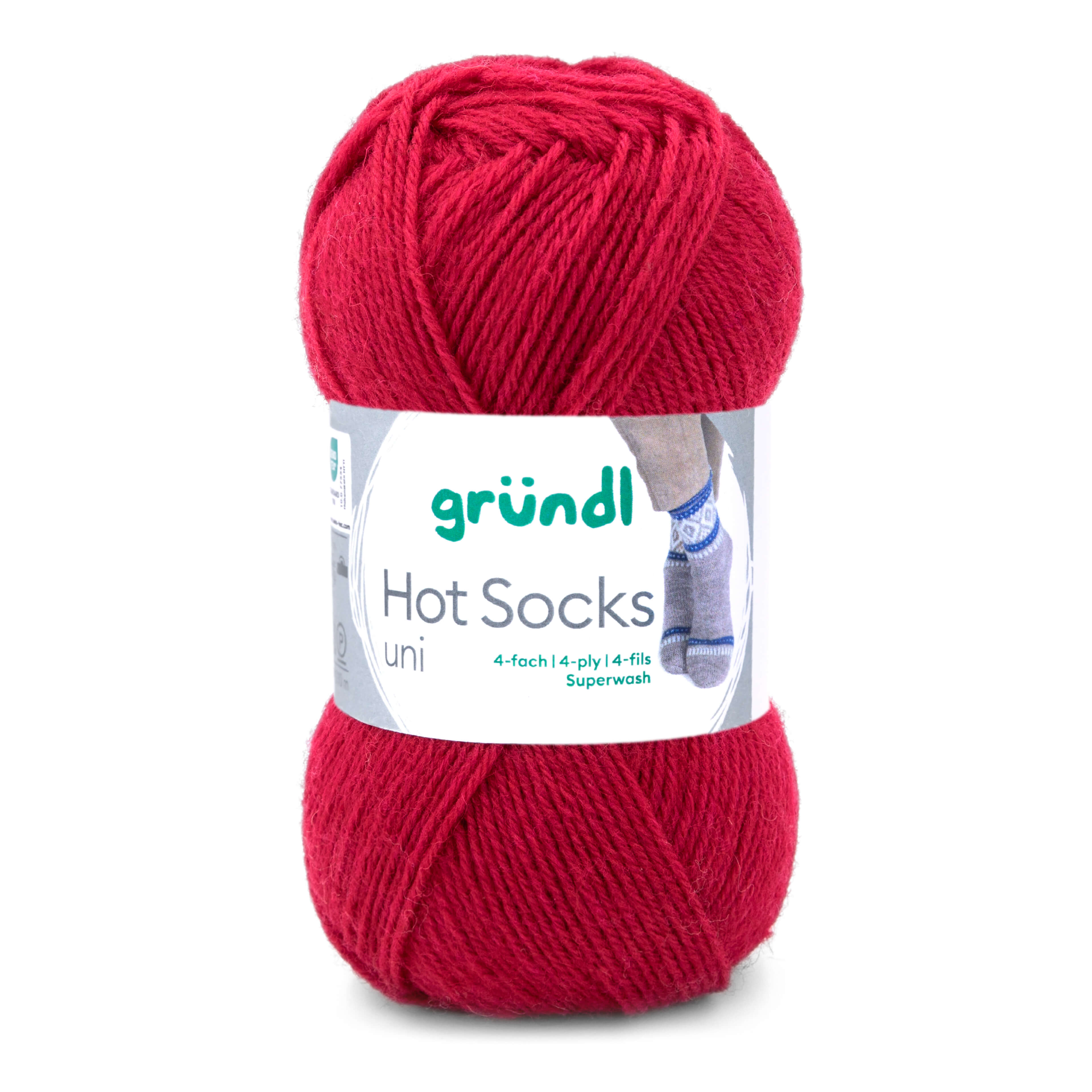 Hot Socks uni 50 Sockenwolle 4-fach superwash 50g/210m