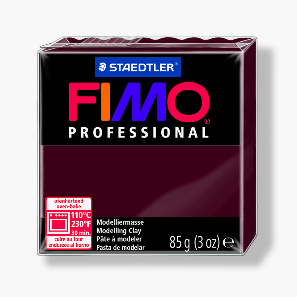 Fimo Professional, 85 g, 023, bordeaux