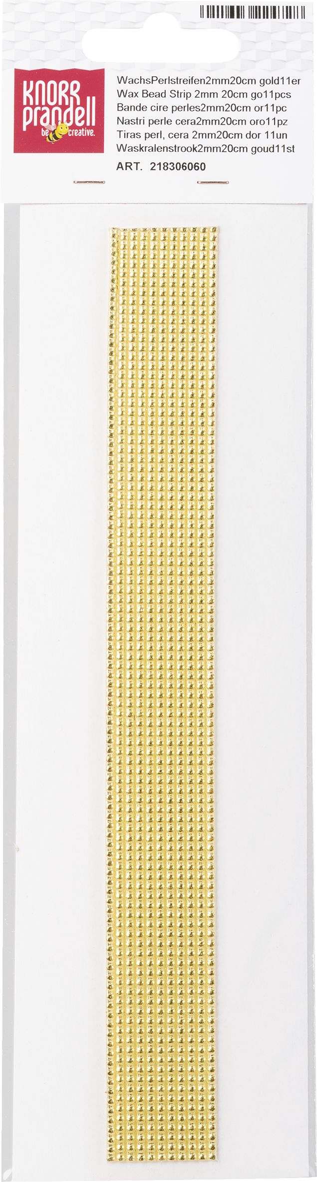 Wachs-Perlstreifen 200 mm Ø 2 mm glänzend 11 Stück/Packung Wachs-Perlstreifen 200 mm Ø 2 mm glänzend 11 Stück/Packung