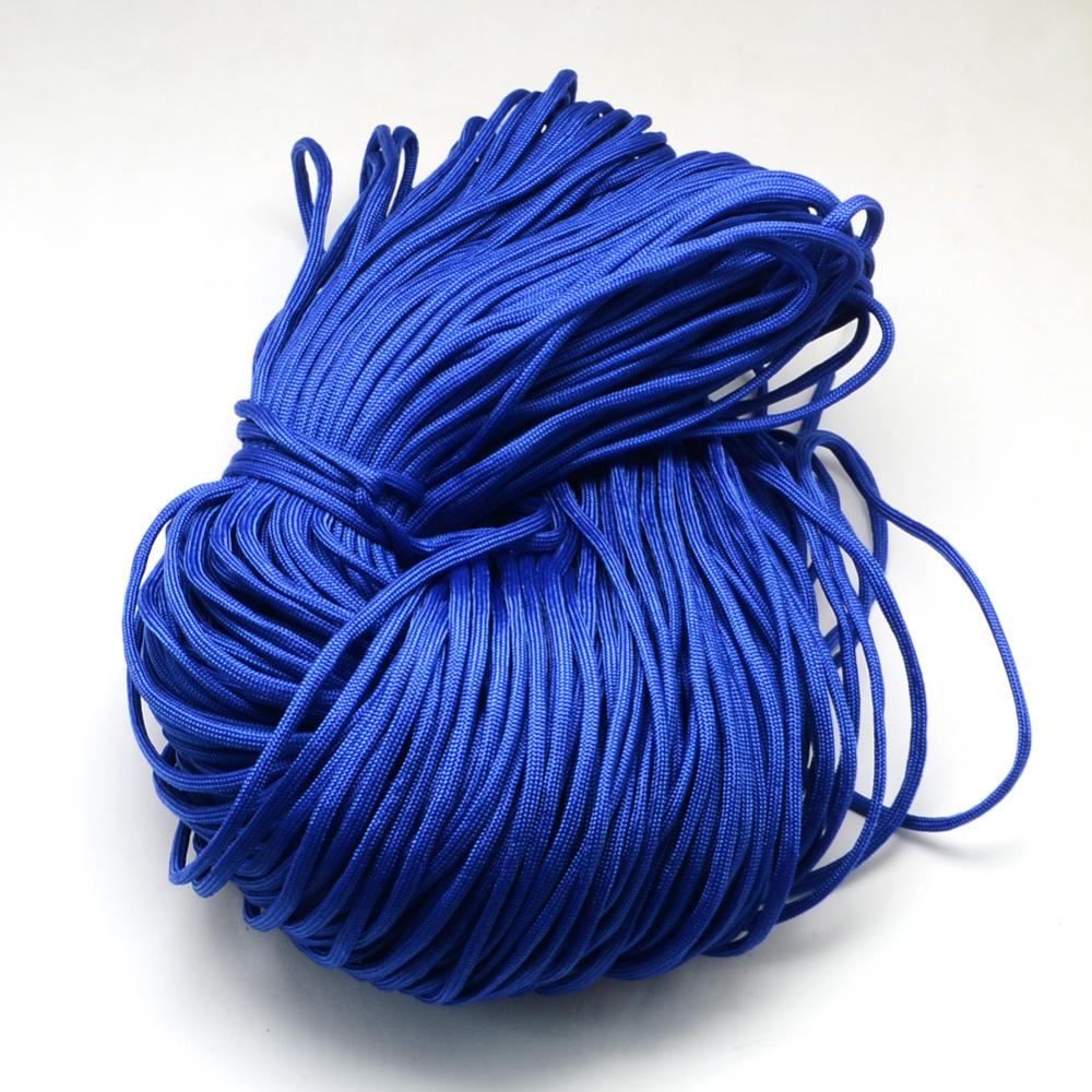 Paracord Kordel UNI ROYALBLAU einfärbig 4mm 6,4m/ Bund 
