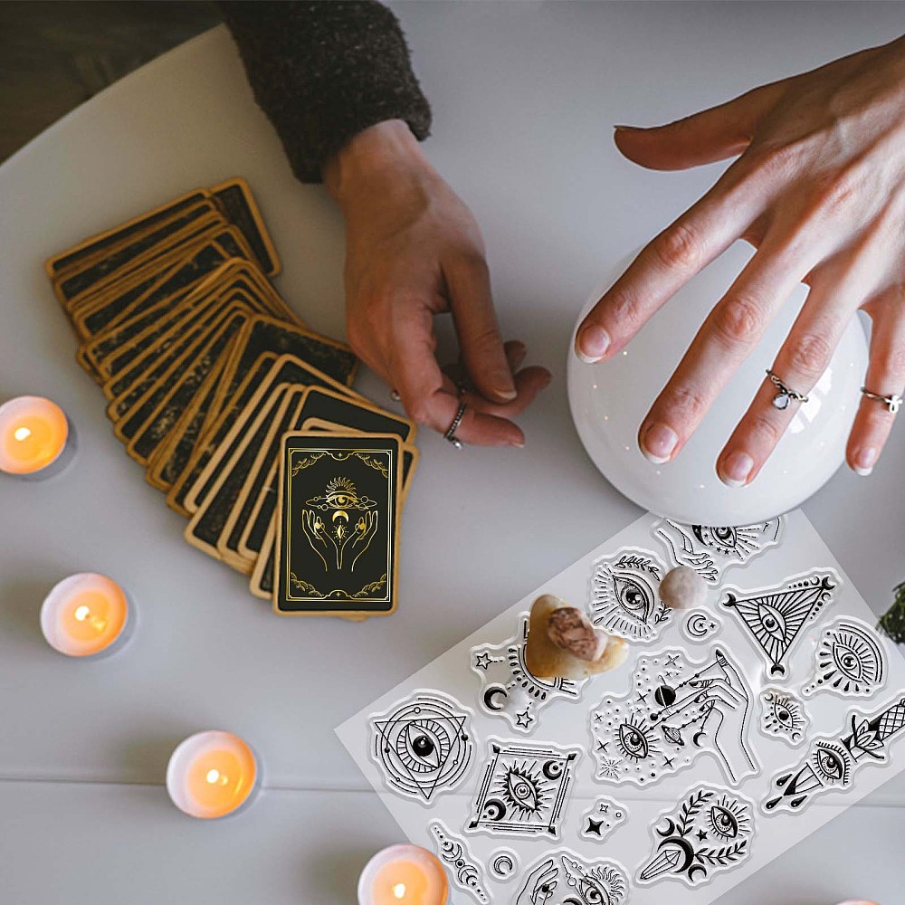 Silikonstempel Witch Tarot Egypt Mystery Gothic 160x110x3mm Silikonstempel Witch Tarot Egypt Mystery Gothic 160x110x3mm