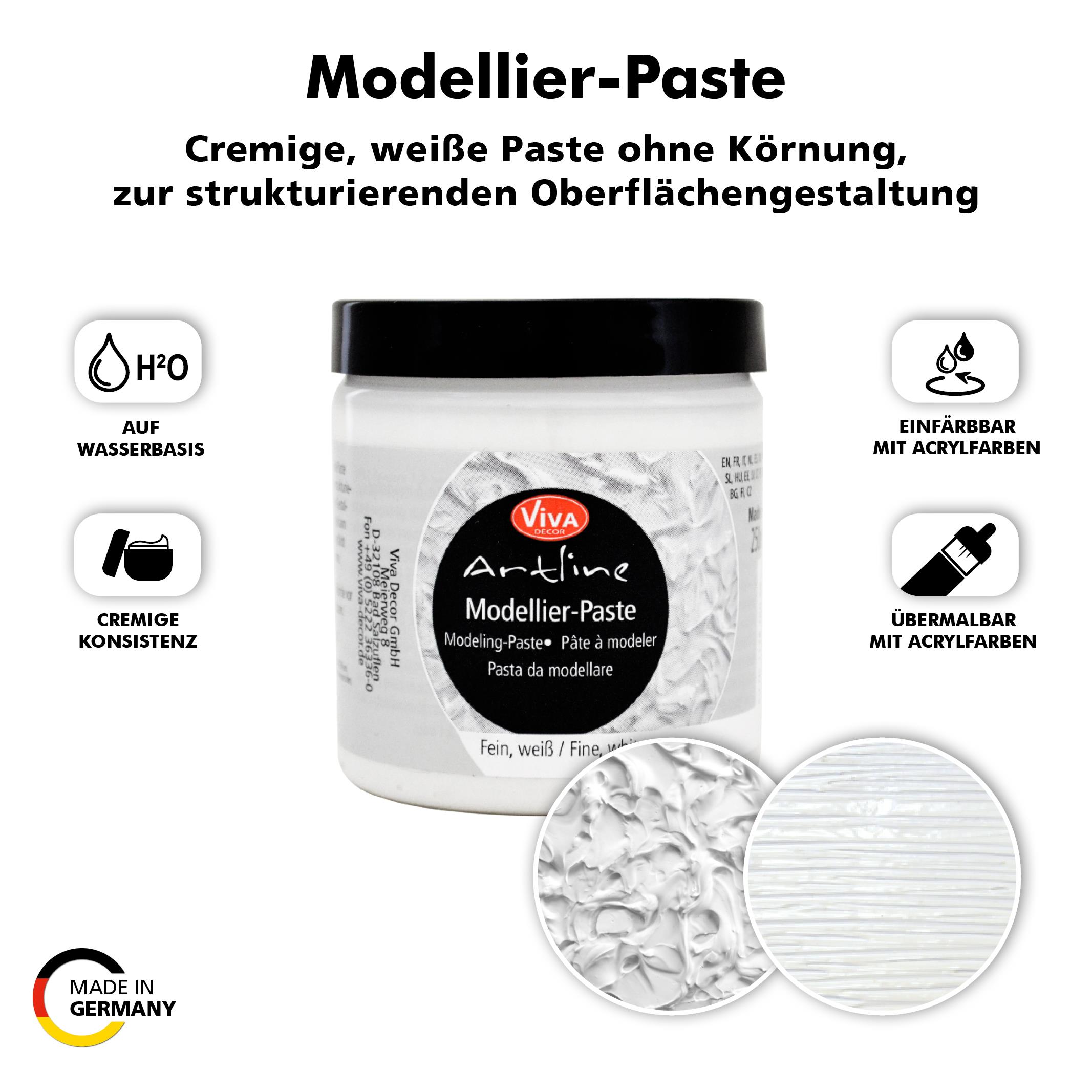 Artline Modellier-Paste Viva Decor fein weiß 250ml