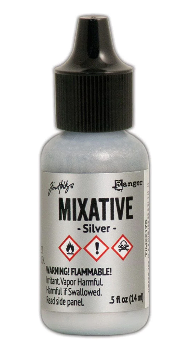 Alkoholtinte Tim Holtz Mixative Silver 14ml Alkoholtinte Tim Holtz Mixative Silver 14ml