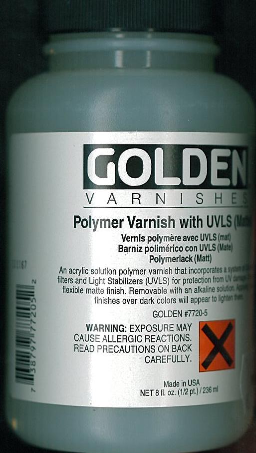 Golden Polymer Varnish with UVLS Matte 236 ml