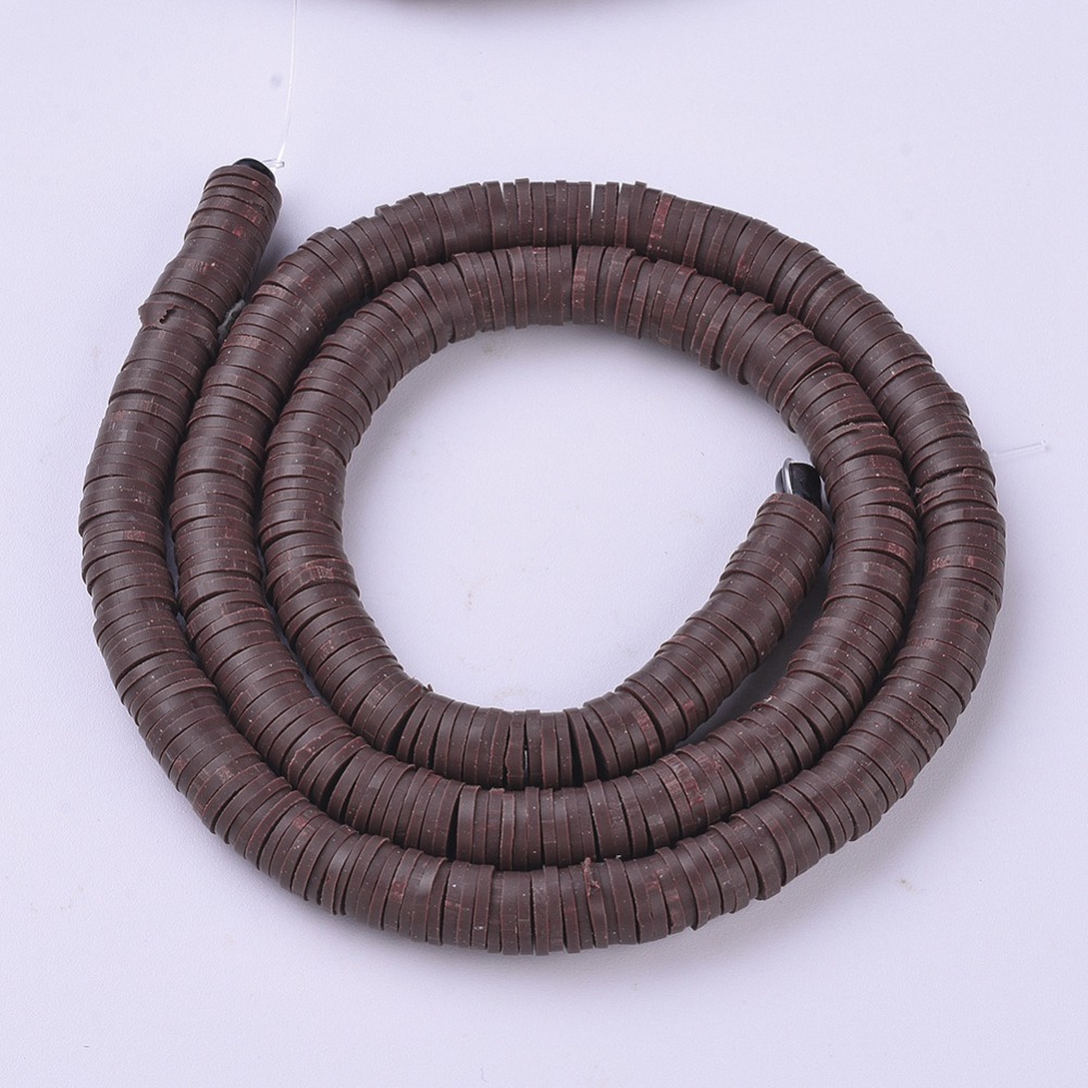 Heishi-Perlen Polymerclay Perlenscheiben 6x1mm 380-400Stk/Strang