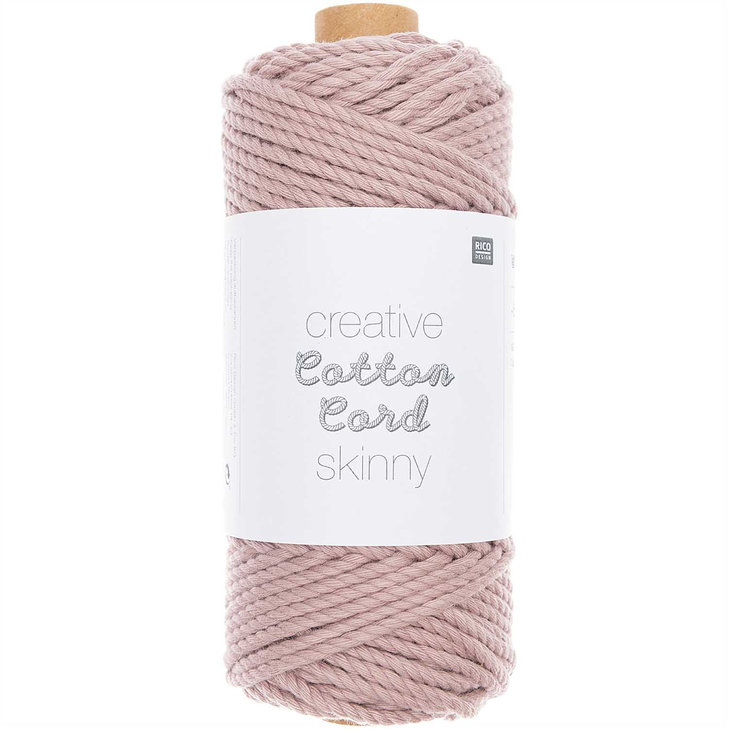 Creative Cotton Cord skinny 3mm, staub,  100% Baumwolle 55m