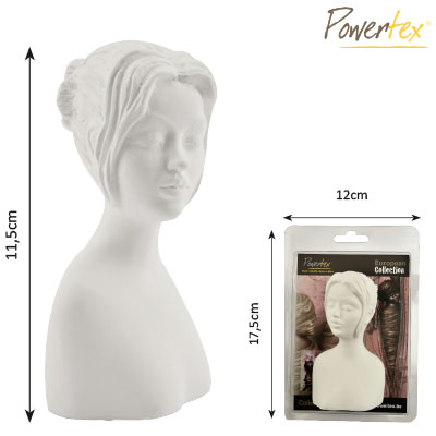 Gipsfigur Powertex - Grace 0214, 62x60x115mm Gipsfigur Plaster Statuettes Büste