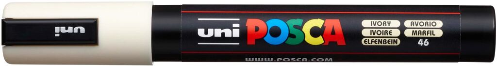 UNI POSCA Marker PC-5MC ELFENBEIN mittelfeine Spitze 1,8 - 2,5mm UNI POSCA Marker PC-5MC ELFENBEIN mittelfeine Spitze 1,8 - 2,5mm