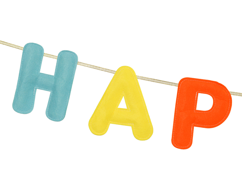 Happy Birthday Filz-Banner – Bunte Buchstabengirlande 3m Happy Birthday Filz-Banner – Bunte Buchstabengirlande 3m