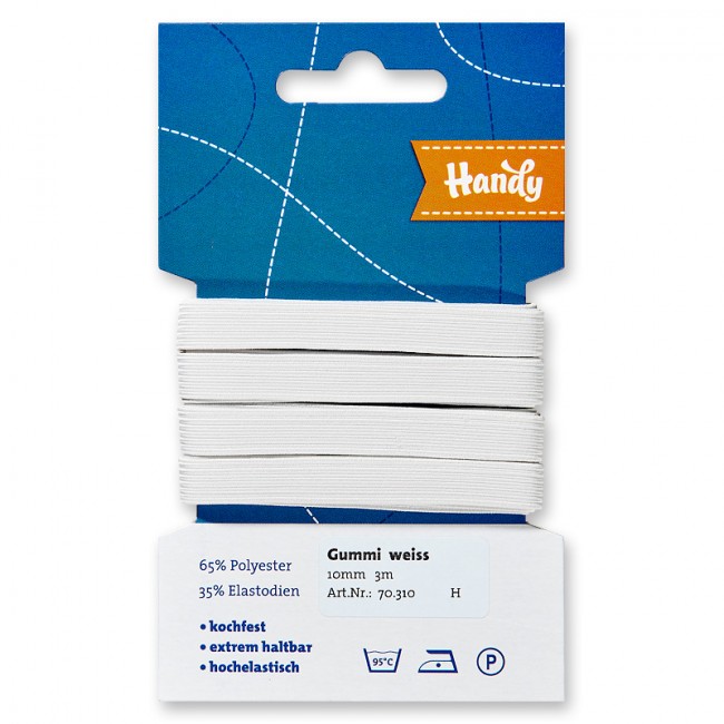 Gummiband 10mm breit, 3m/Pkg. 