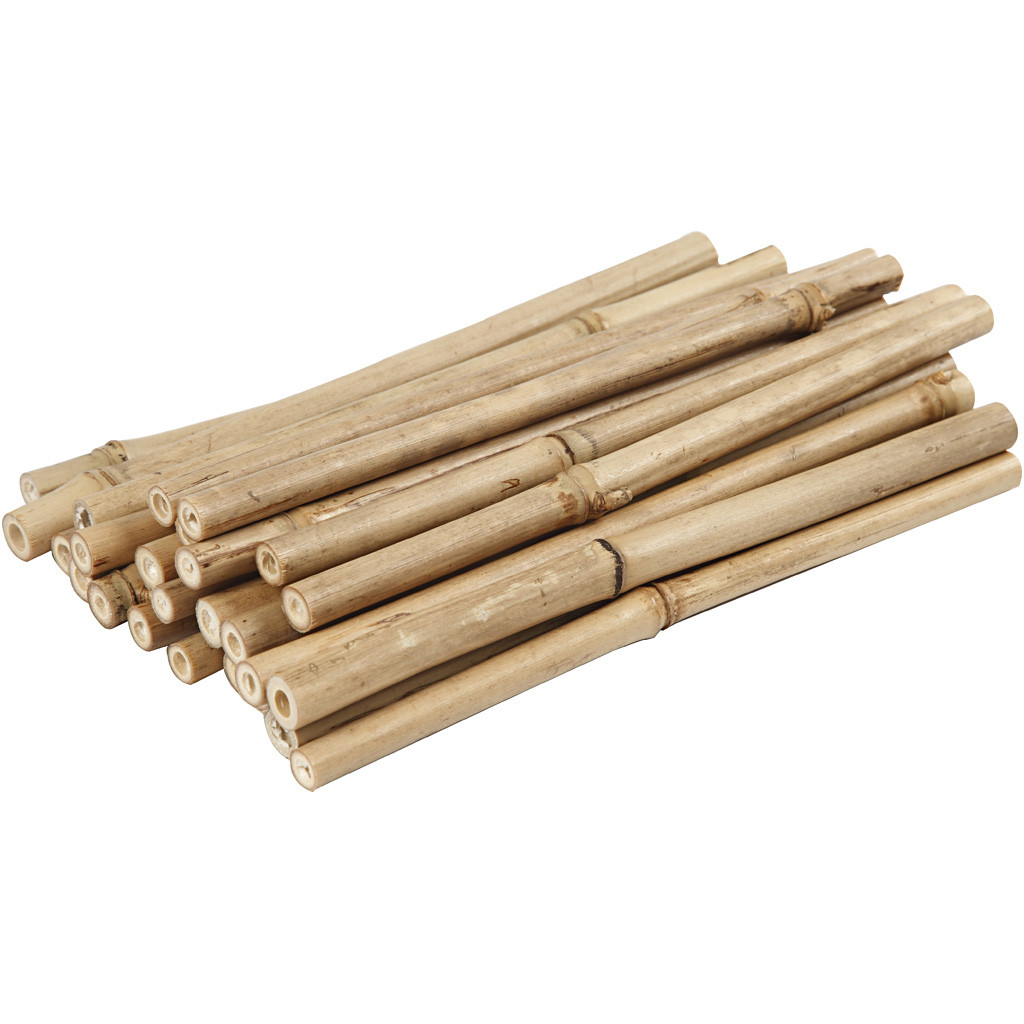 Bambus Sticks 20cm lang, 8-15mm dick, 30 Stk./Pkg.