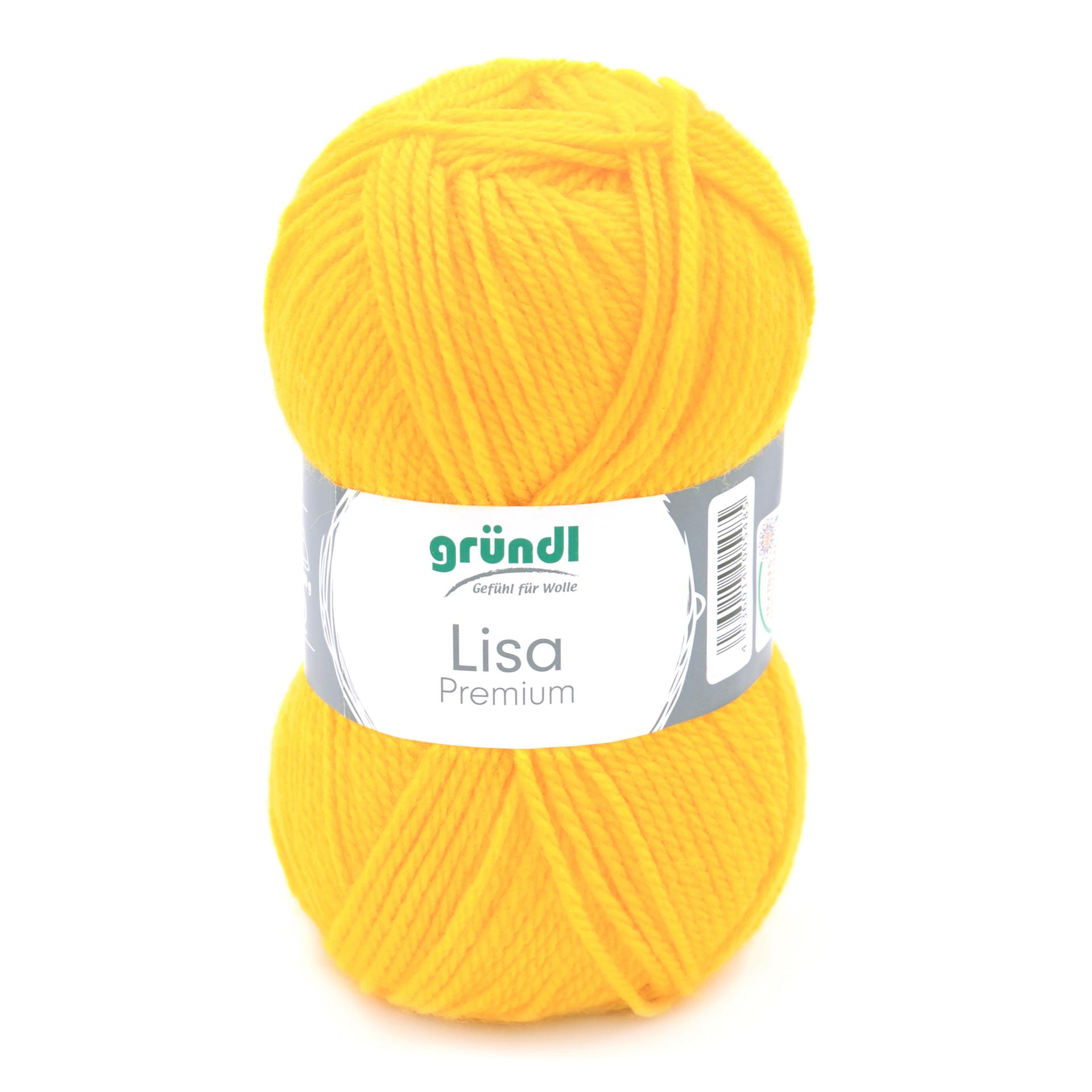 Lisa Premium einfärbig, Schulbastelwolle Bastelwolle, 50 g/133m