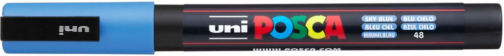 UNI POSCA Marker PC-3M HIMMELBLAU Rundspitze 0,9-1,3mm UNI POSCA Marker PC-3M HIMMELBLAU Rundspitze 0,9-1,3mm