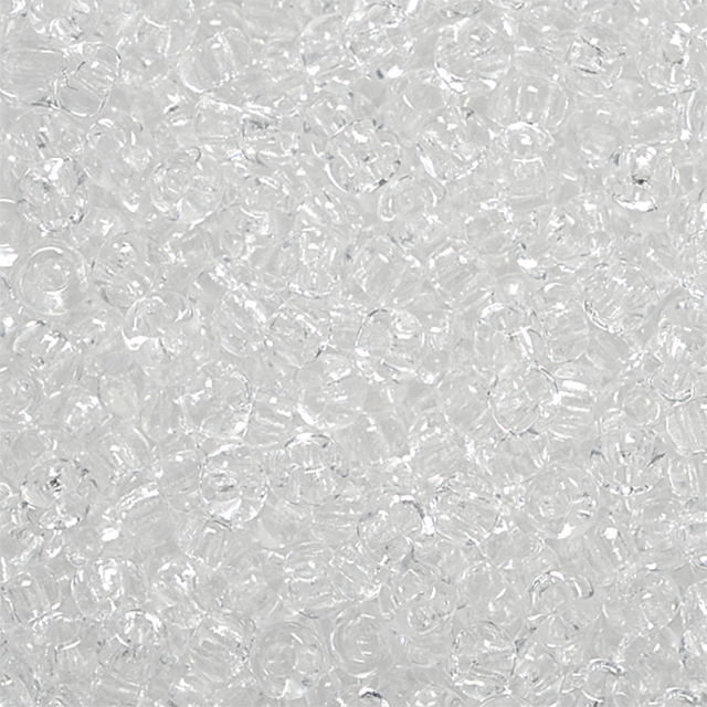 Rocailles Glasperlen kristallklar 2,6mm 17g / Dose Rocailles Glasperlen kristallklar 2,6mm 17g / Dose