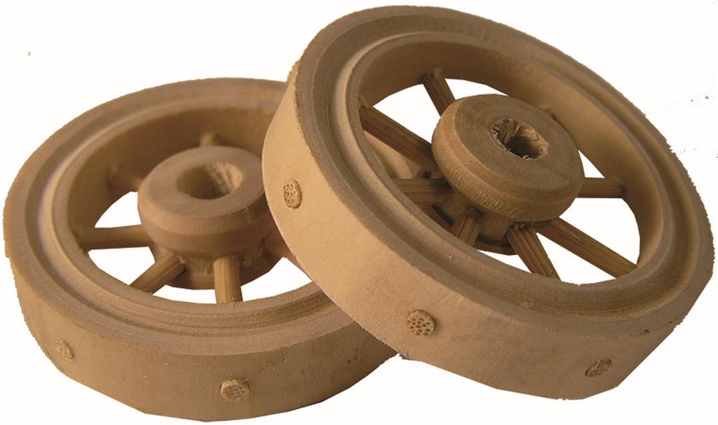 Wagenrad aus Holz in verschiedenen Größen 2 Stück 
