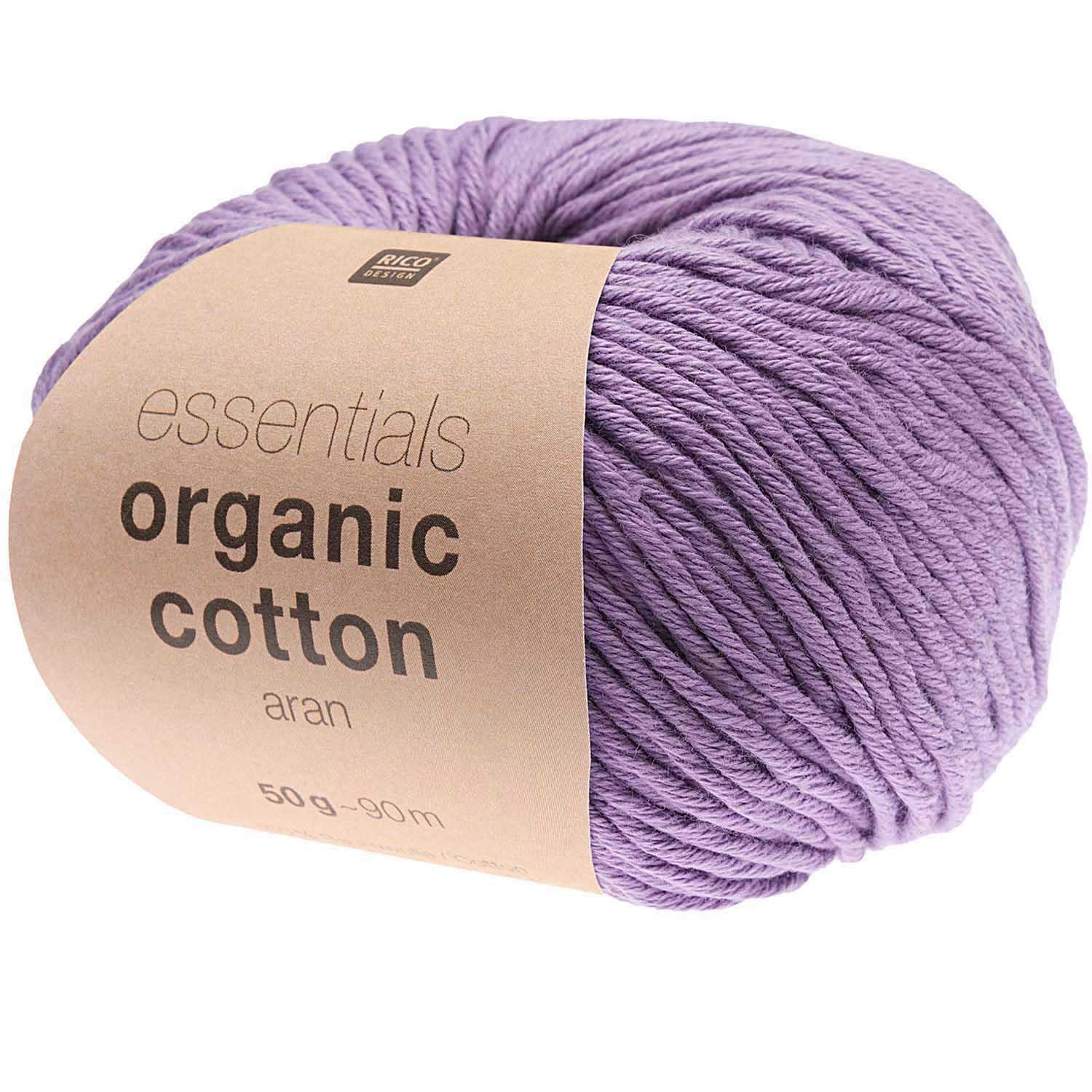 Rico Essential Organic Cotton aran 50g/90m Rico Essential Organic Cotton aran 50g/90m