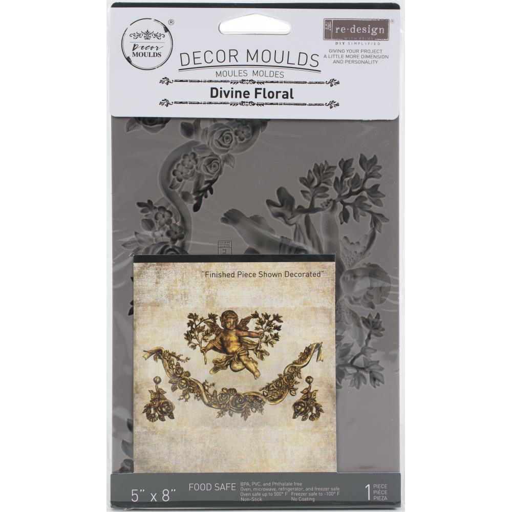 Silikon Pressform Divine Floral 12,7x20,3cm