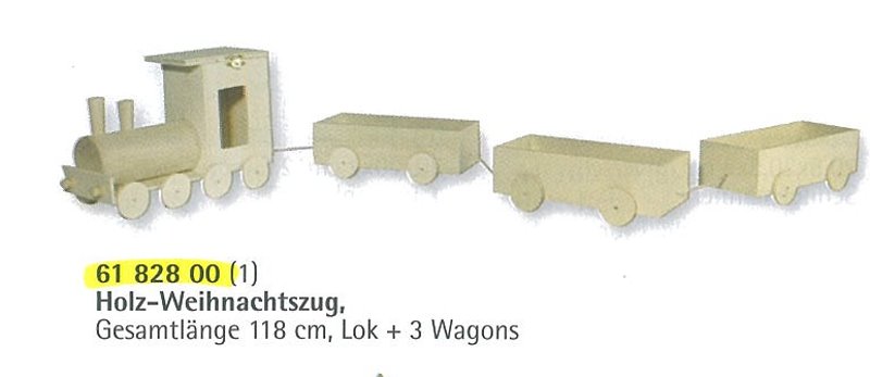 Weihnachtszug mit 3 Waggons