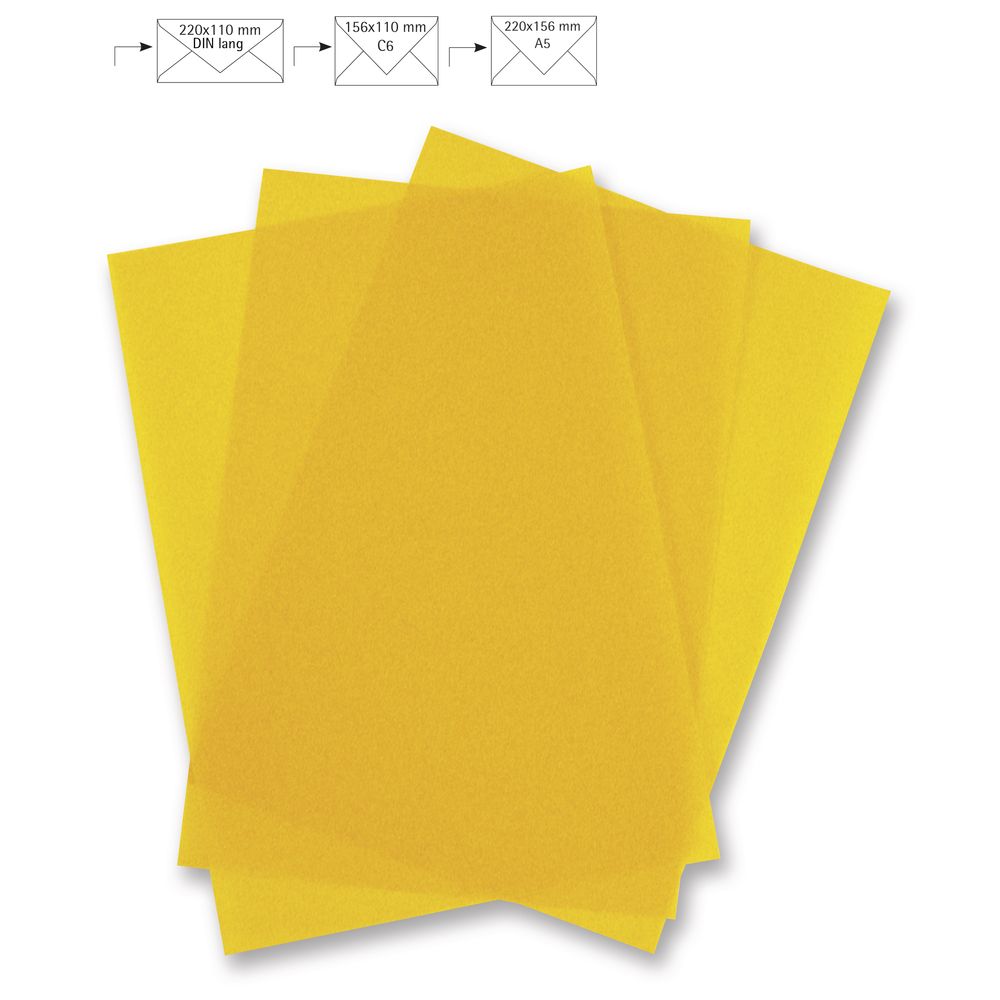 Transparentpapier gelb, A4
