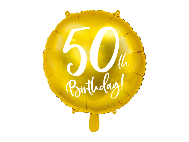 Luftballon 50th Birthday gold