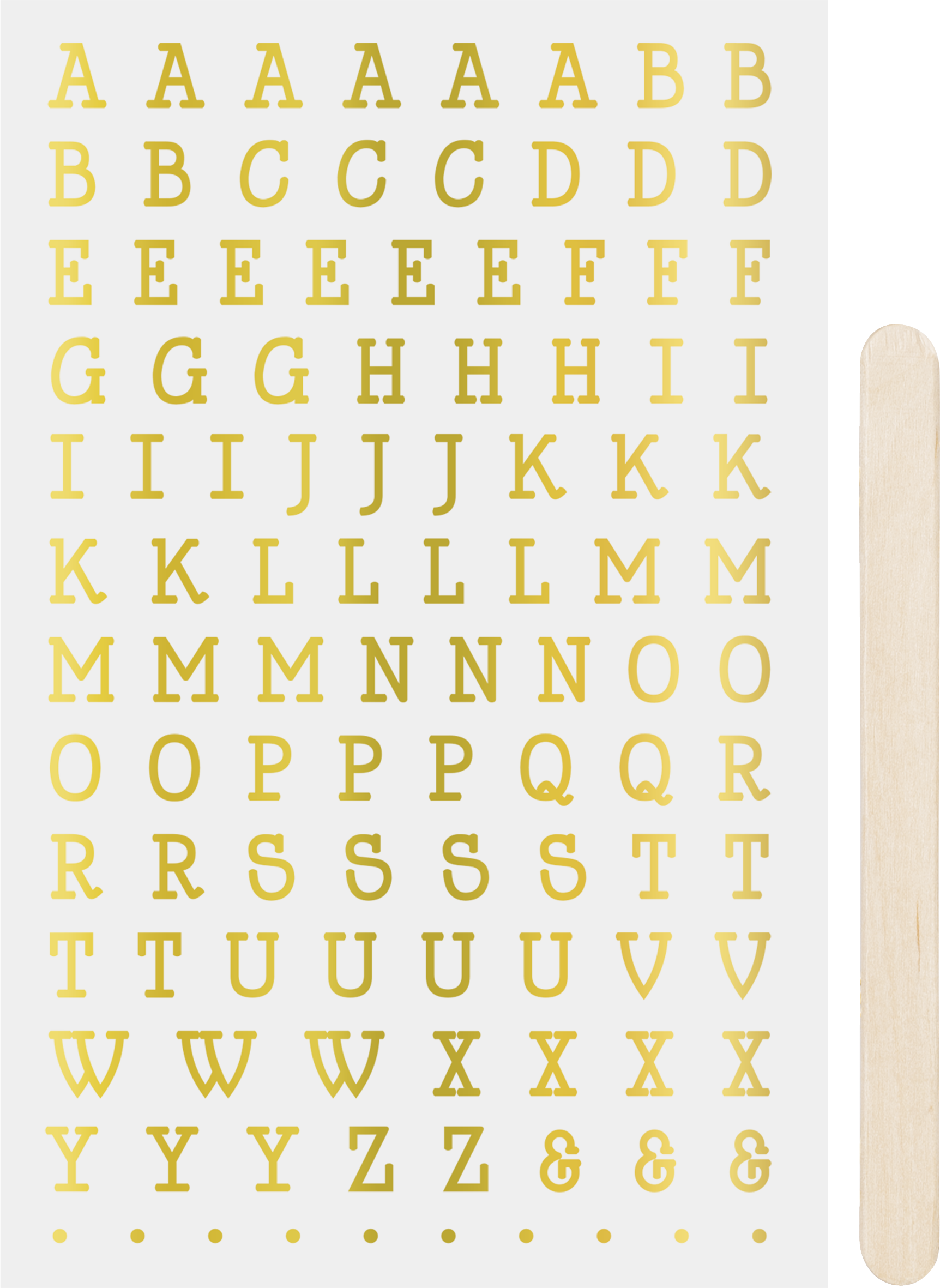 Rubbel-Sticker "Alphabet 2" 10x19cm