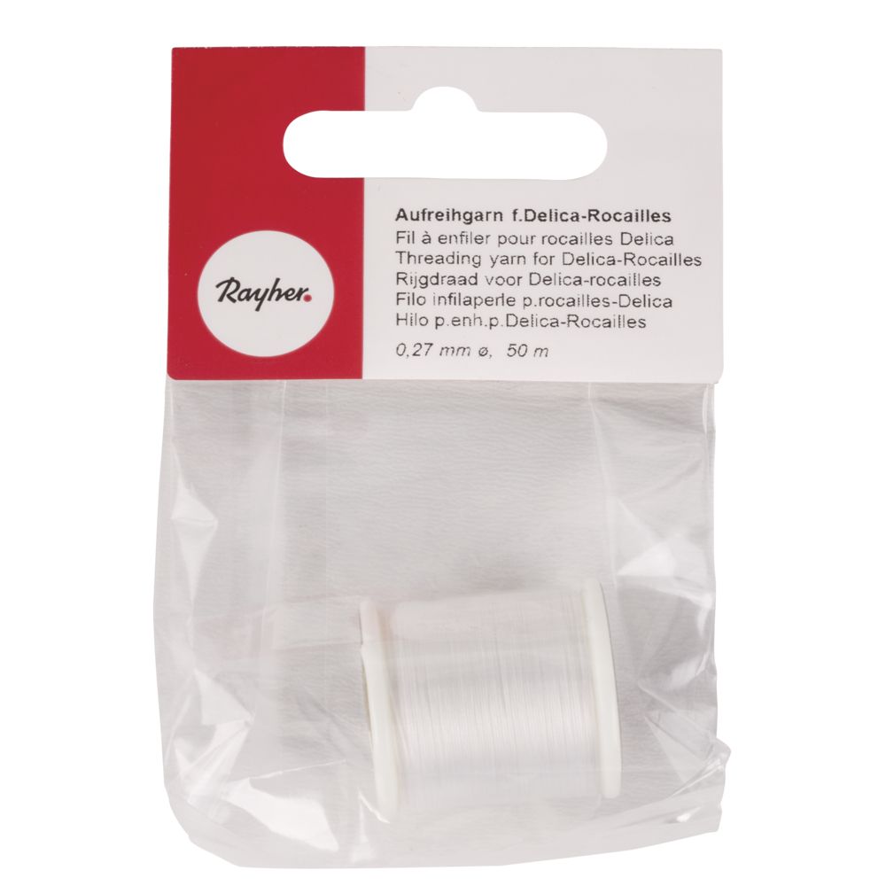 Aufreihgarn für Delica-Rocailles 0,27mm 50m Aufreihgarn für Delica-Rocailles 0,27mm 50m