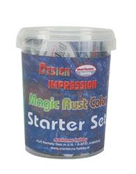 Magic Rust Set, Grundierung-Eisenfarbe-Oxidation-Anleitung