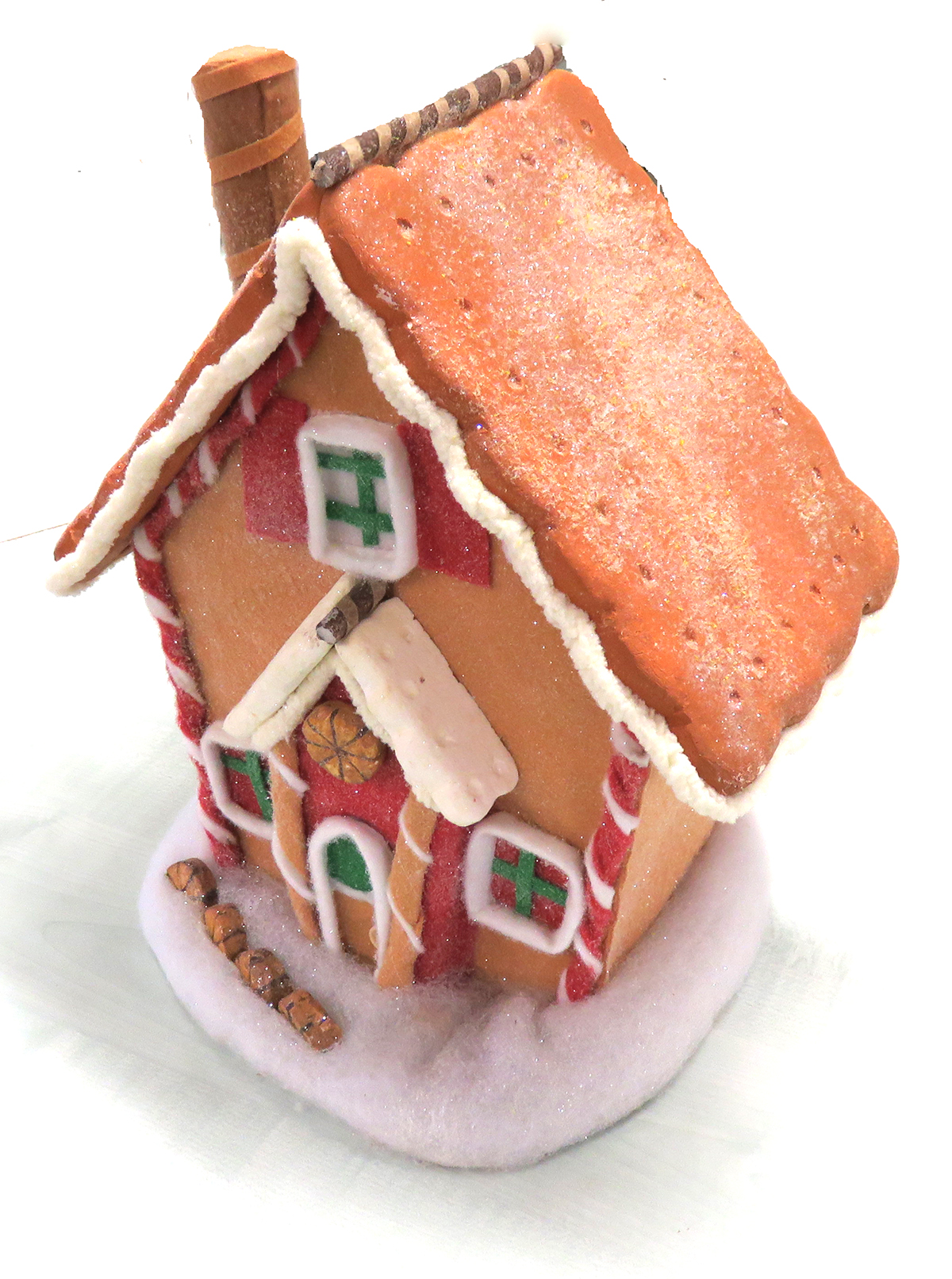 Watte-Lebkuchenhaus 30 cm